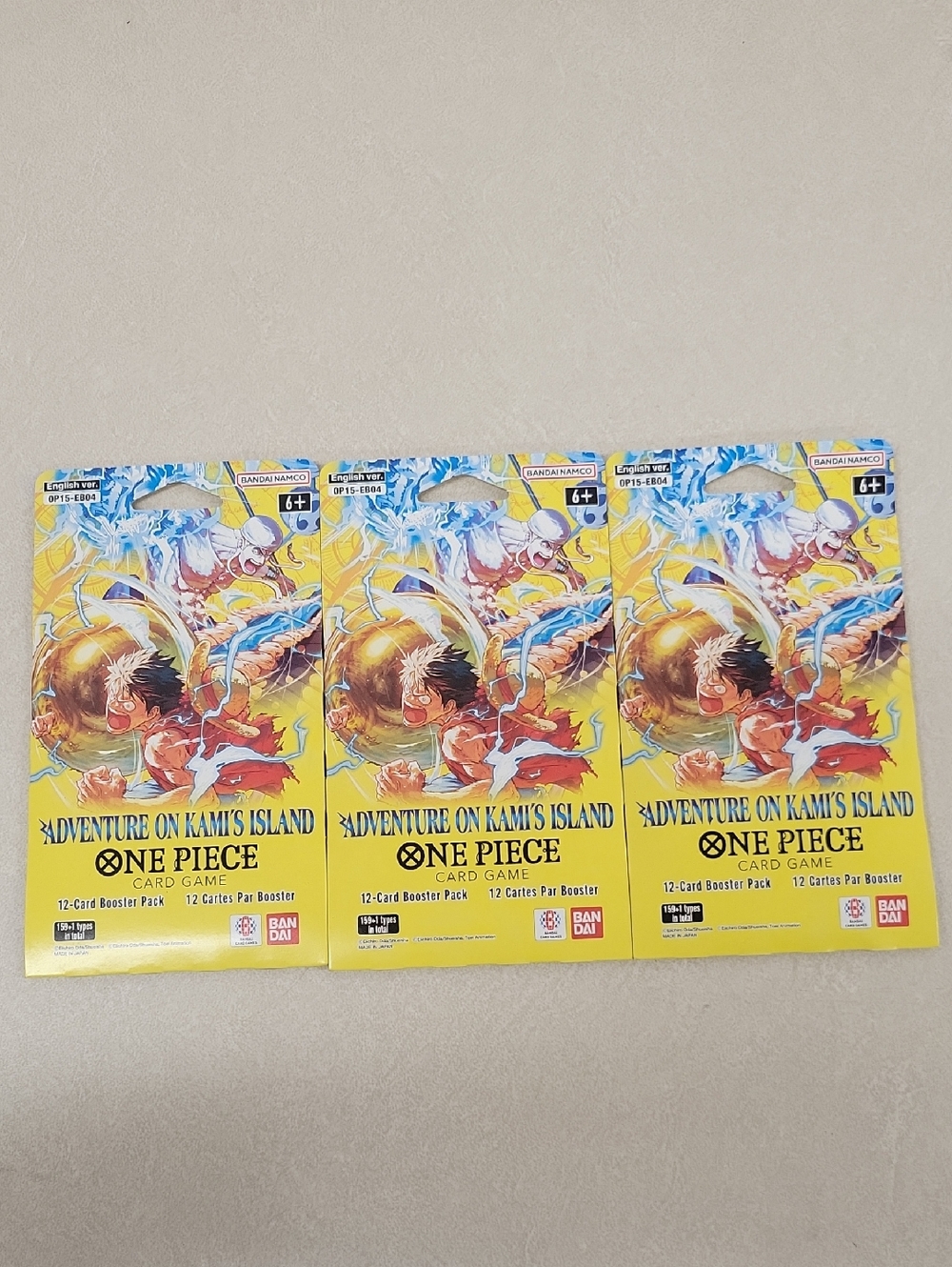 One Piece Adventure on Kami's Island Card Game Booster Packs